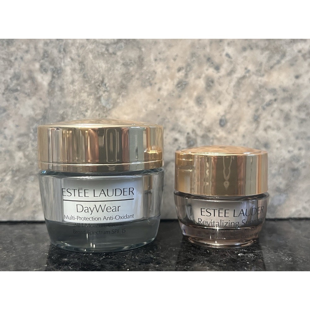 Estee Lauder Revitalizing Supreme Anti-Aging Eye Balm .17oz/ Daywear Cream .5 oz